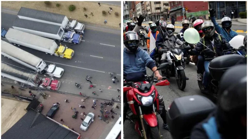 El Paro Camionero es apoyado por los motociclistas y el Gobierno Responde