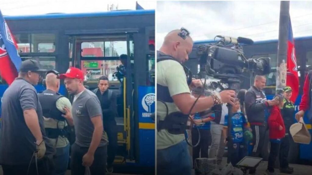 El Equipo de Fútbol que llegó en Transmilenio al Estadio el Campín