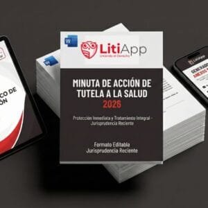 Minuta acción de tutela salud Colombia 2026